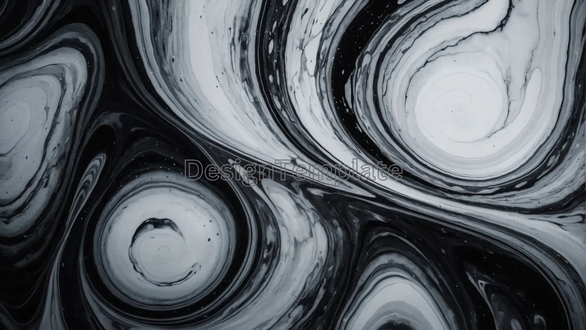 Fluidity Black and White Marble Background JPG
